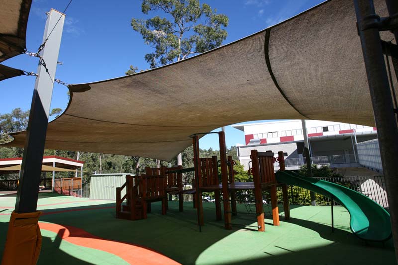 Dirty shade sails wear faster
