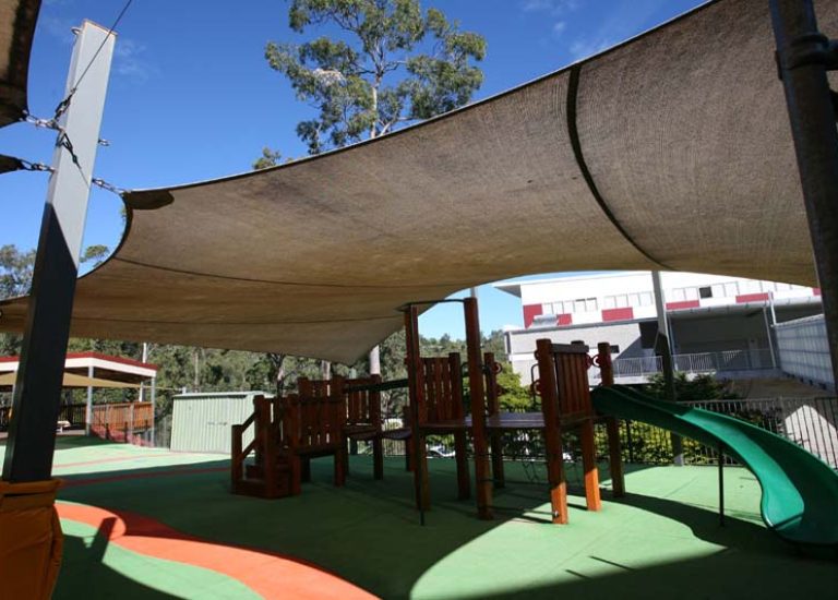 Dirty shade sails wear faster