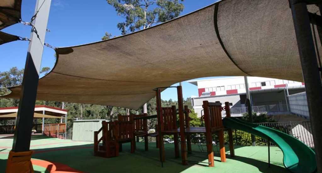 Dirty shade sails wear faster