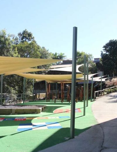 playground shade at a local school