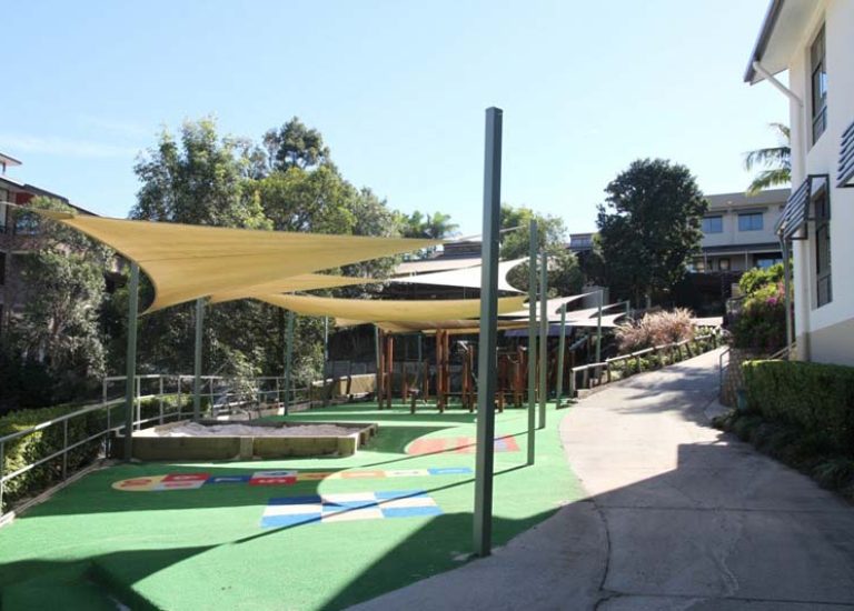 playground shade at a local school
